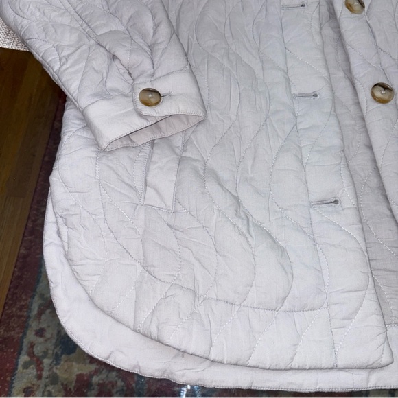 Madewell Light Gray Quilted Puffer Jacket, size M like new ! - Picture 5 of 14